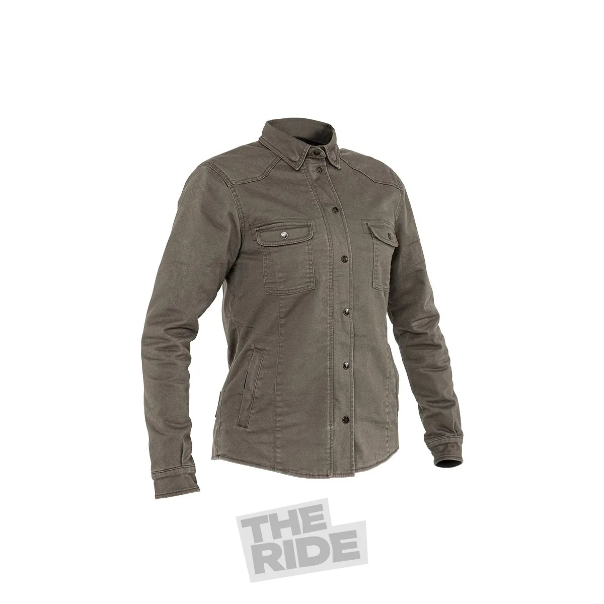 John Doe Motoshirt XTM Women Olive JDL8003