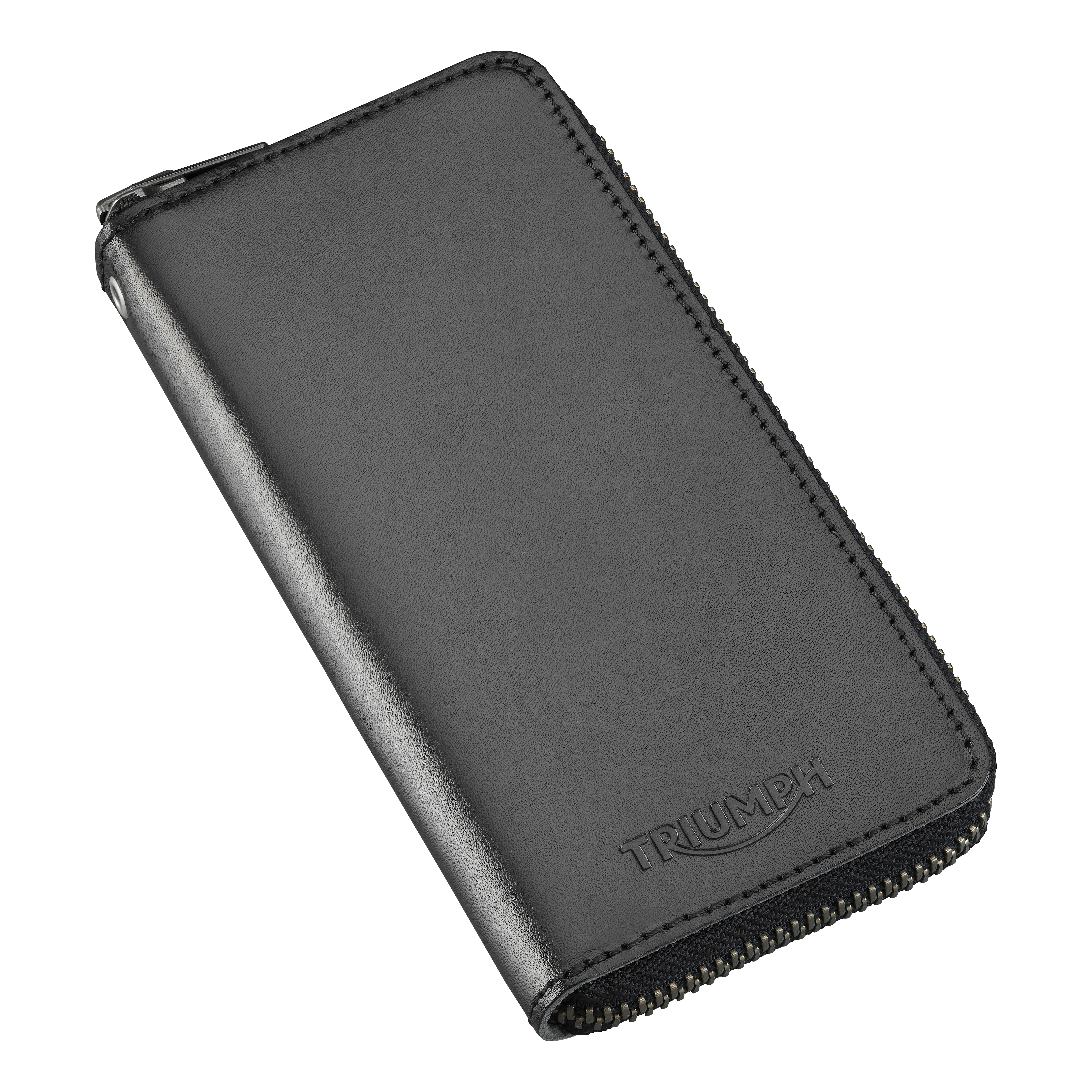 Black long zip wallet