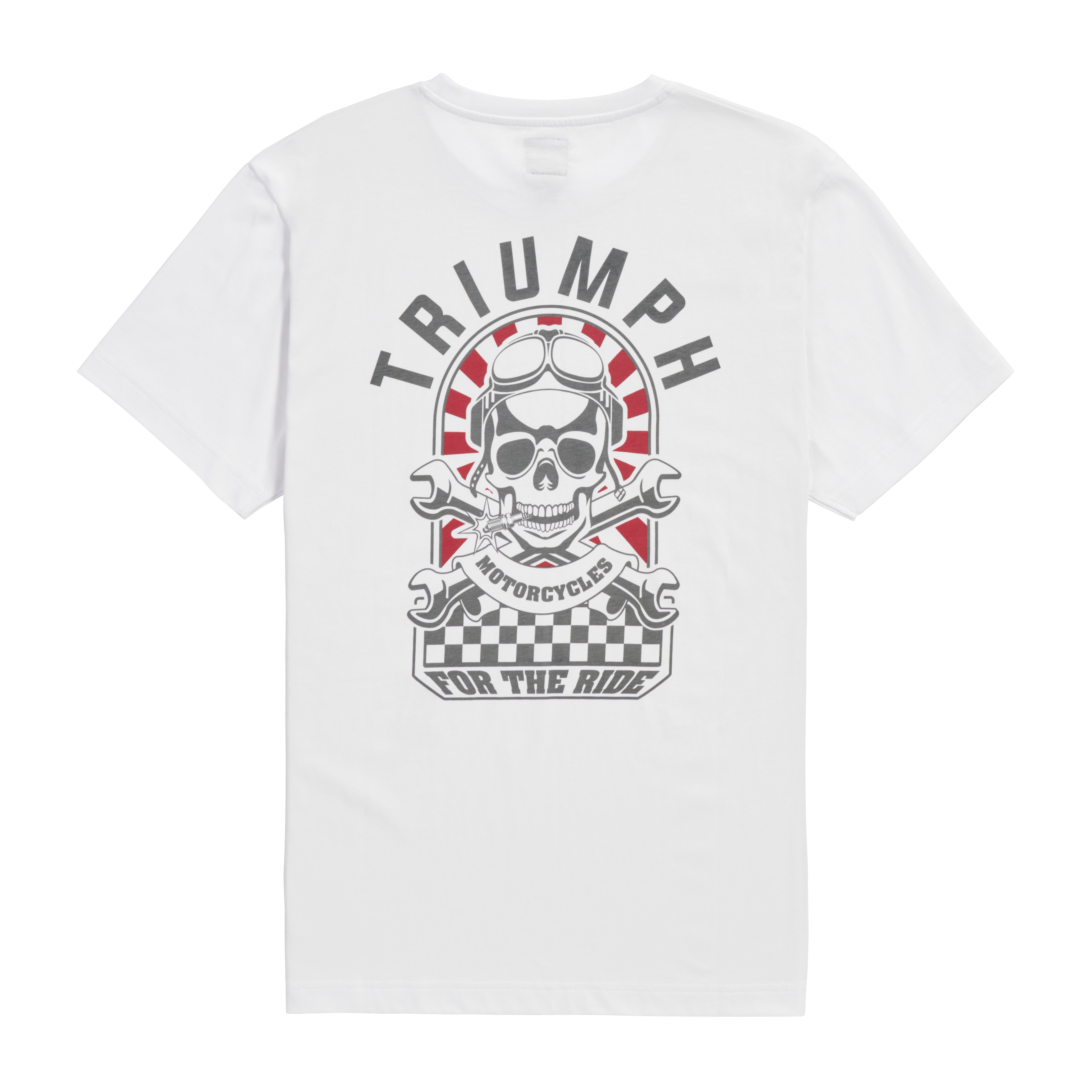 Tricou Triumph Moto, alb