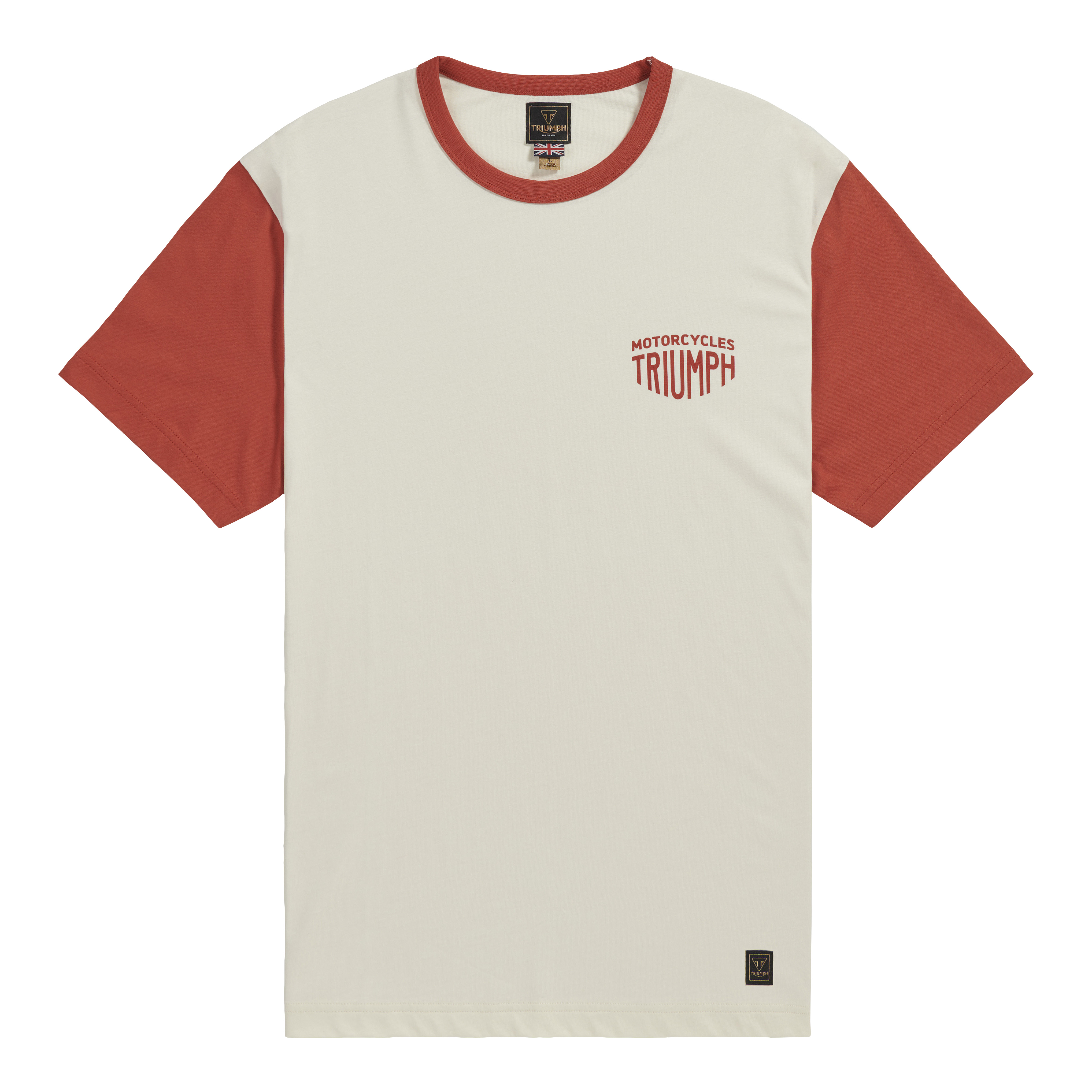 Tricou Triumph Fenland, teracotă/bej