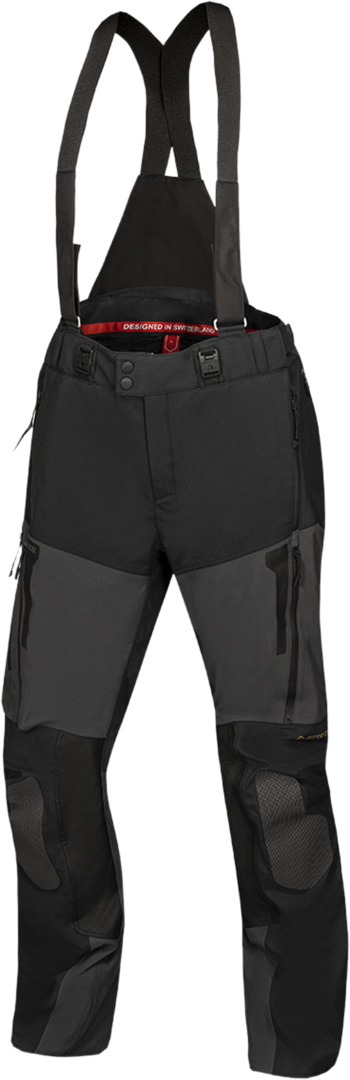 Pantaloni moto iXS Venture-GTX 1.0 laminați, negru/gri închis