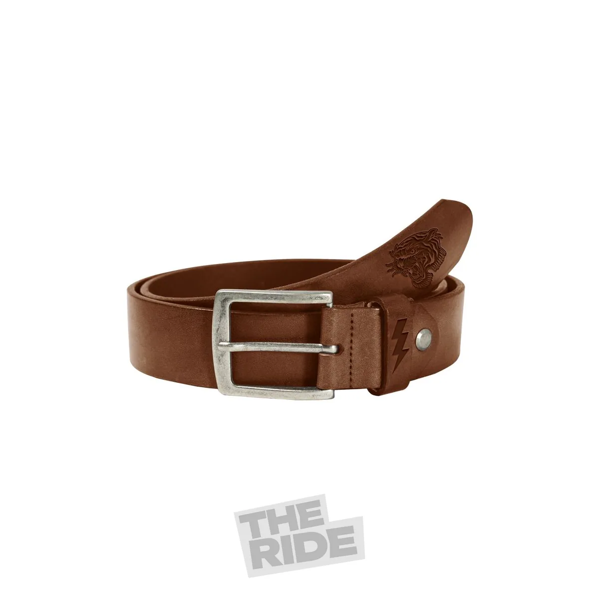 John Doe JLB1003 Leather Belt Tiger Dark Cognac