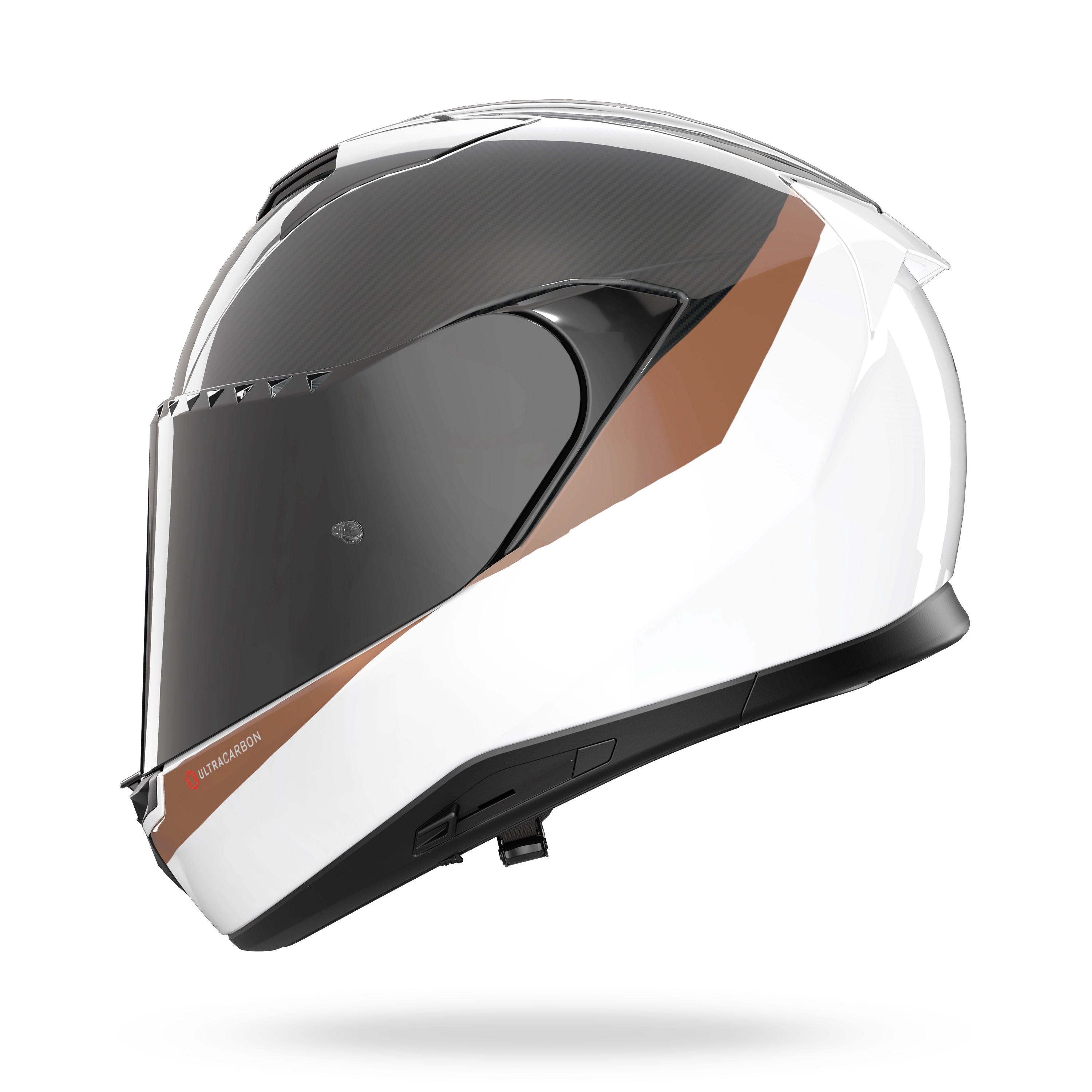 Cască Nolan X-904 Ultra Carbon Verniciatura Speciale, alb-ocru (343)