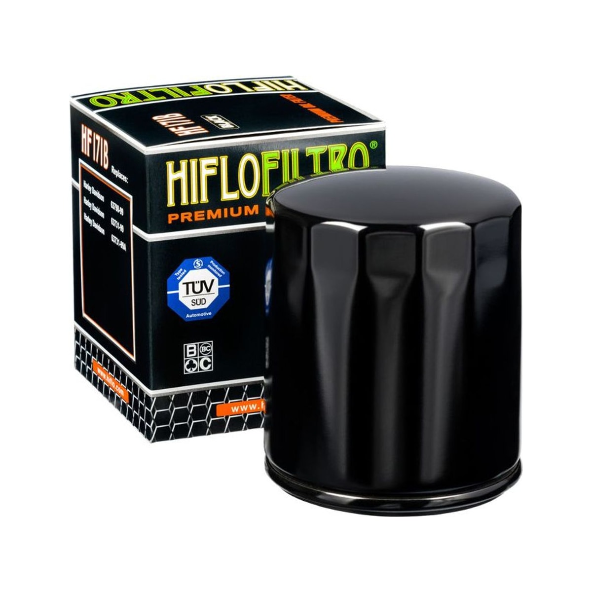 Масляный фильтр Hiflofiltro HF171B, чёрный