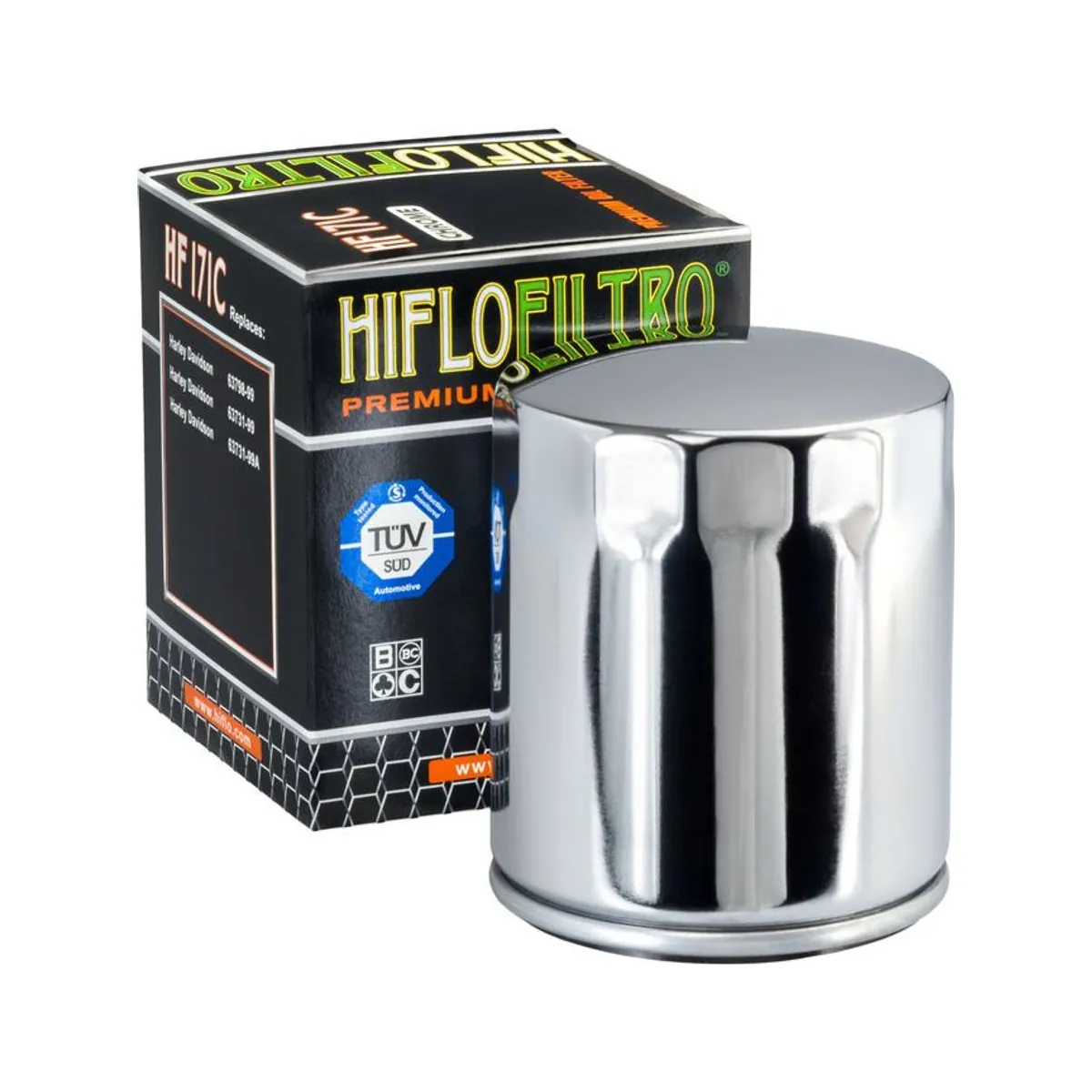 Filtru de ulei Hiflofiltro HF171C, cromat