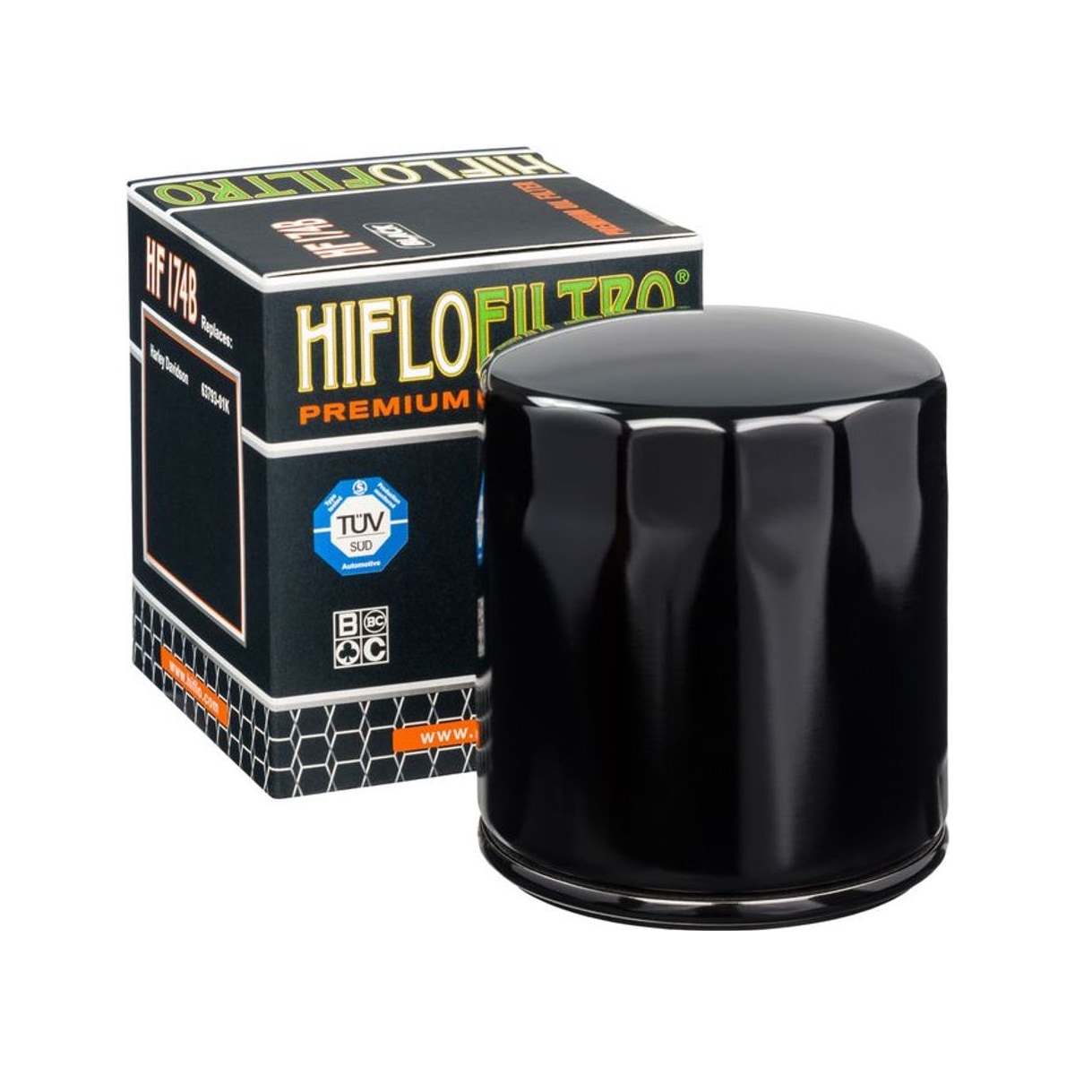 Масляный фильтр Hiflofiltro HF174B, чёрный