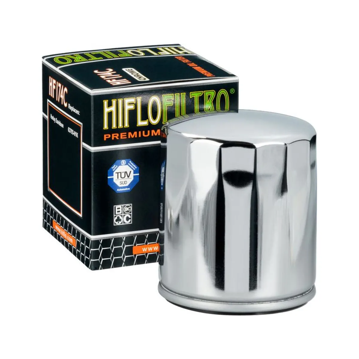 Filtru de ulei Hiflofiltro HF174C, cromat