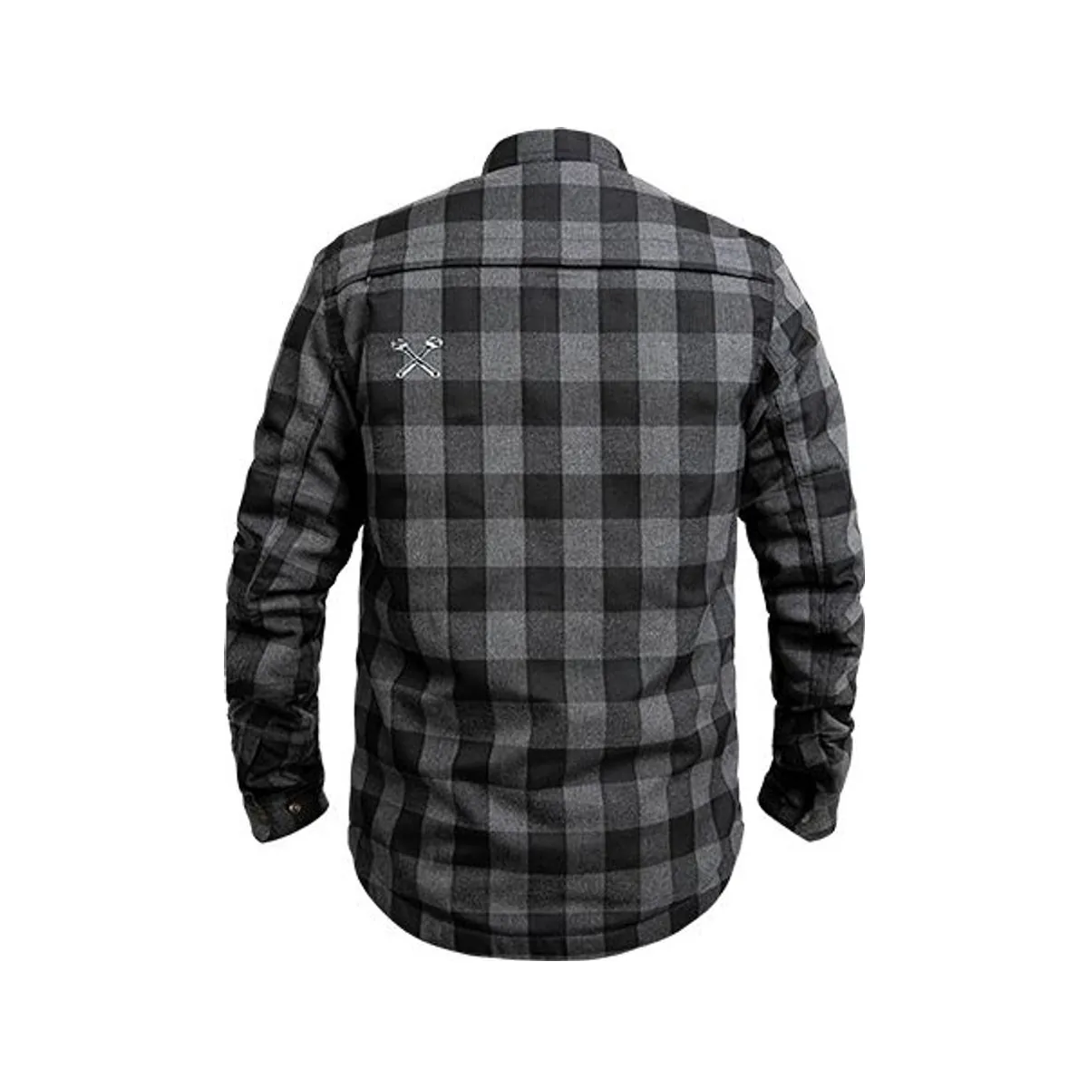 Cămașă moto John Doe Motoshirt, gri-negru
