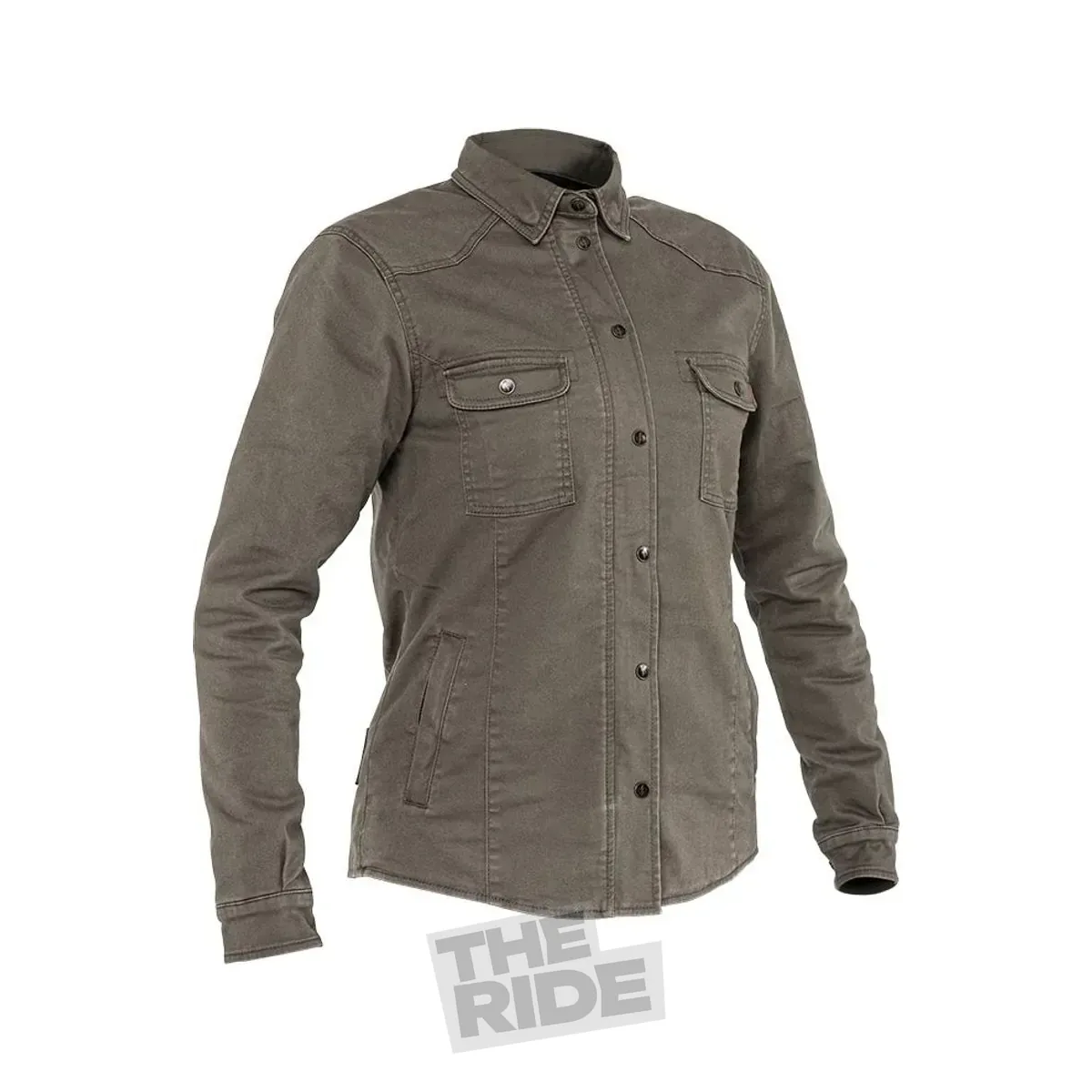 John Doe Motoshirt XTM Women Olive JDL8003