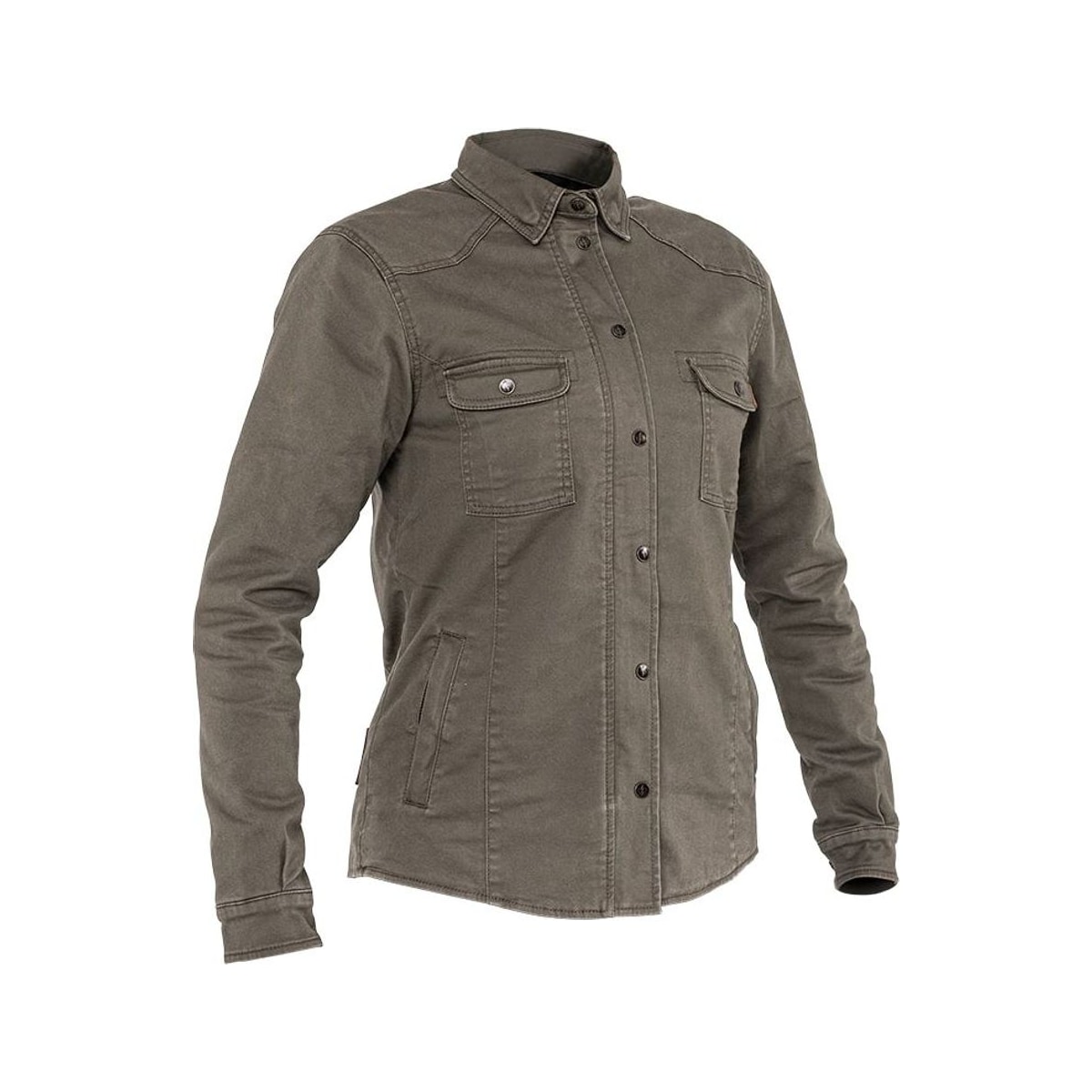 Моторубашка John Doe Motoshirt женская, оливковая
