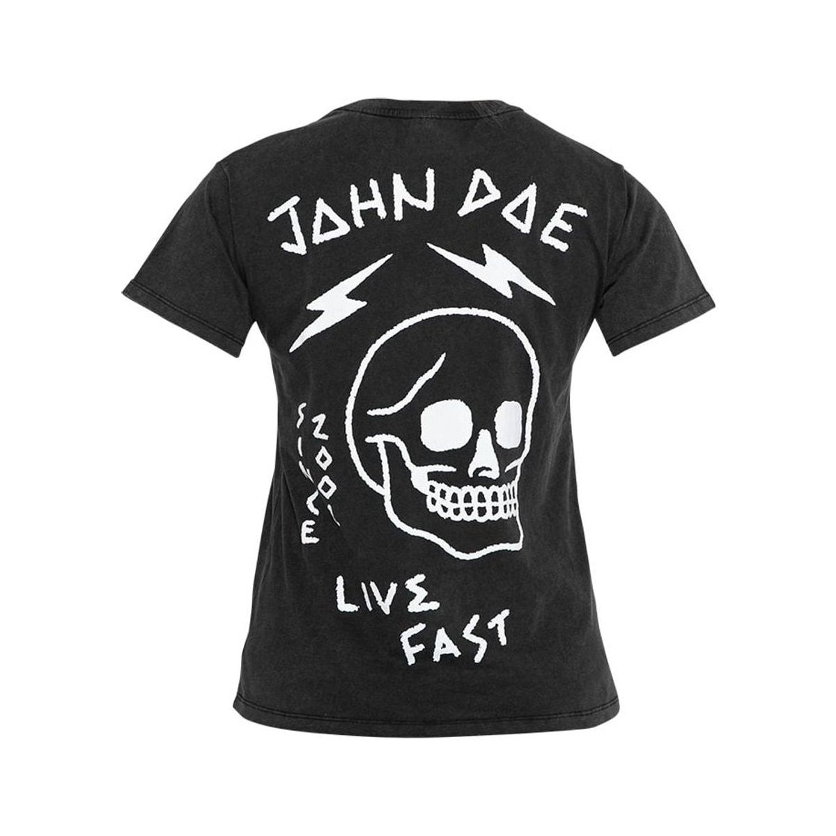 Футболка John Doe Live Fast Skull женская, чёрная