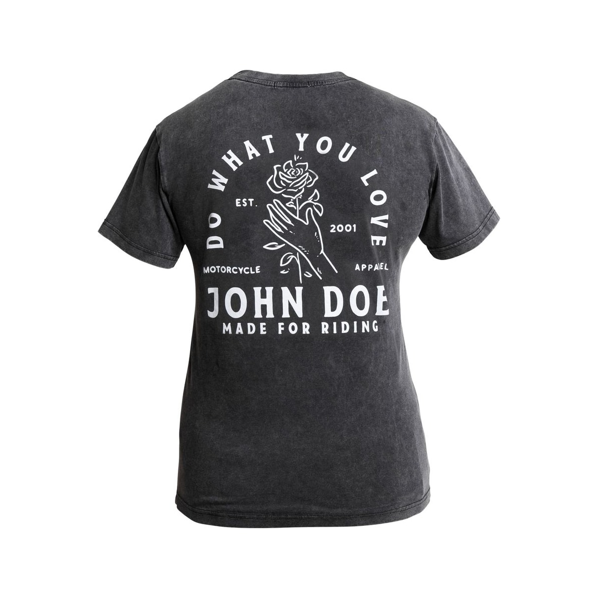 Футболка John Doe Rose Fade Out женская, чёрная
