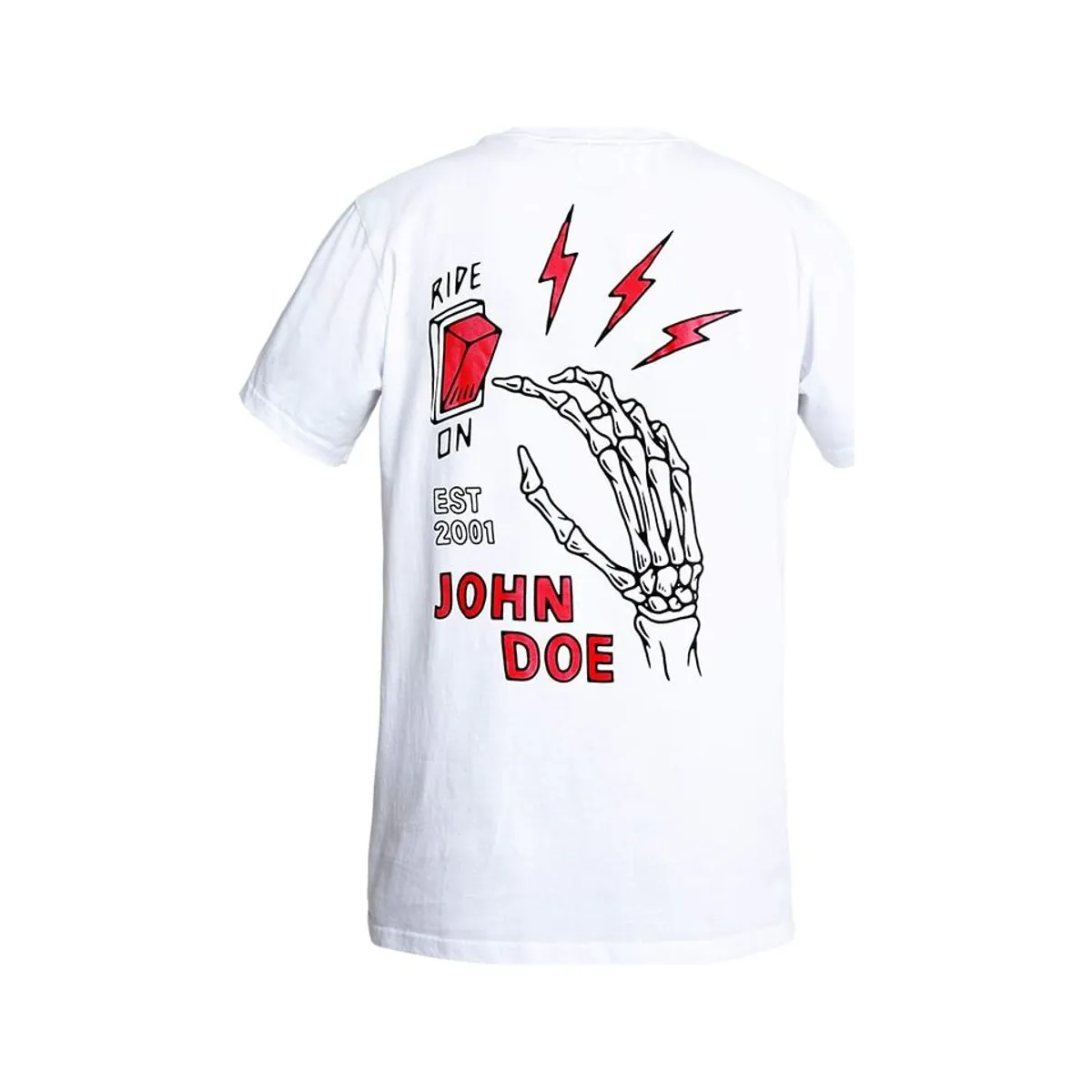 Tricou John Doe Ride On, alb