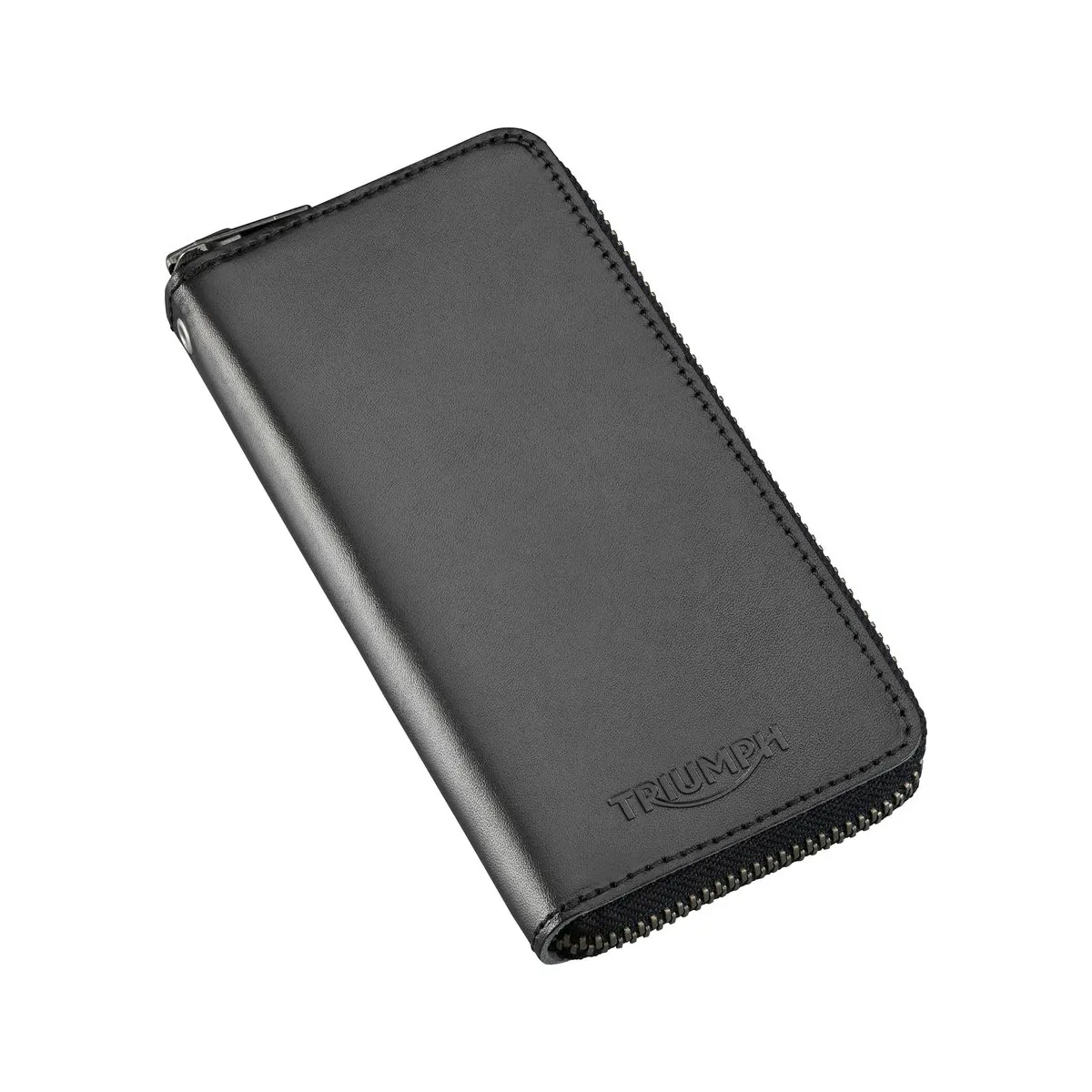 Portofel lung Triumph cu fermoar, negru
