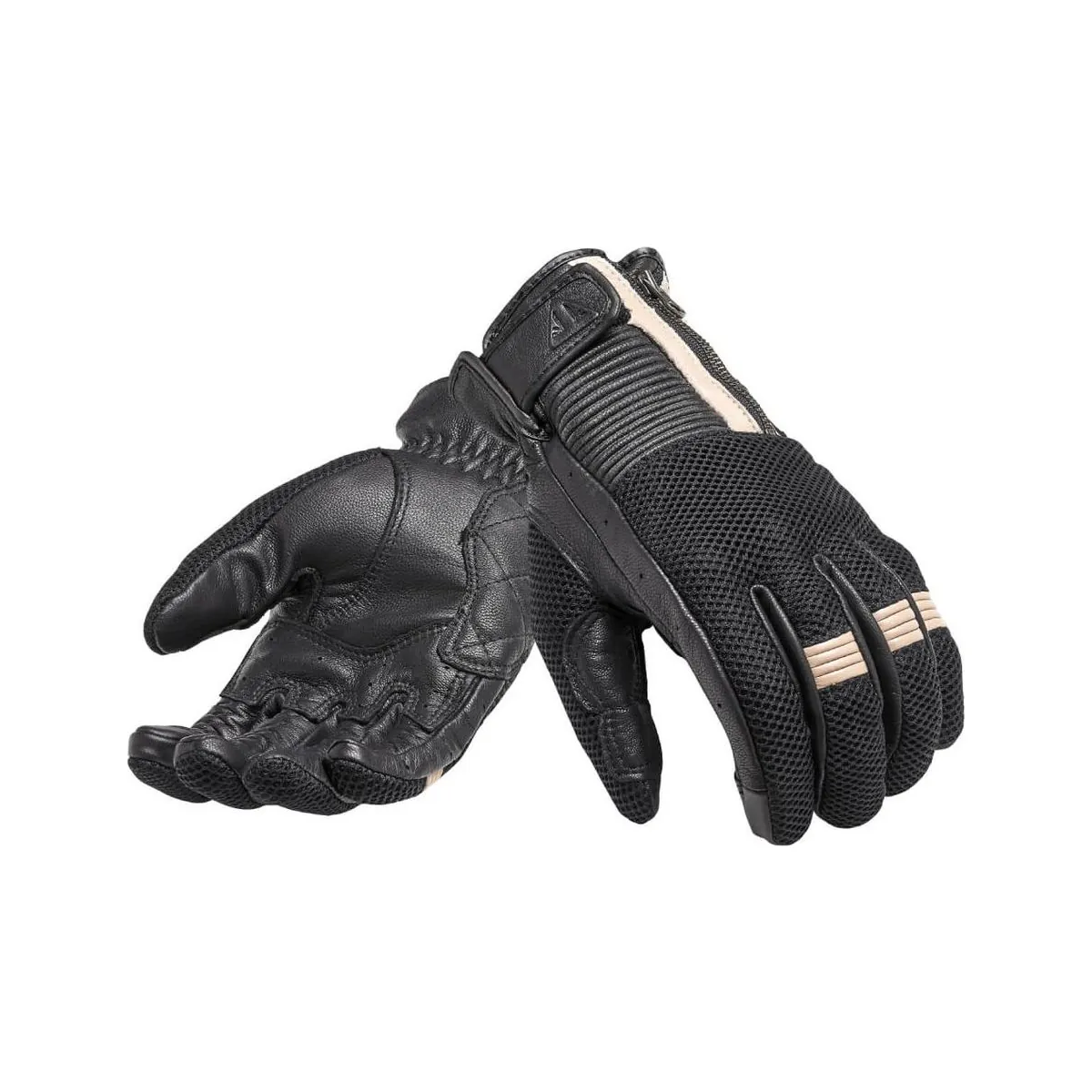 Mănuși moto Triumph Raven, alb-negru