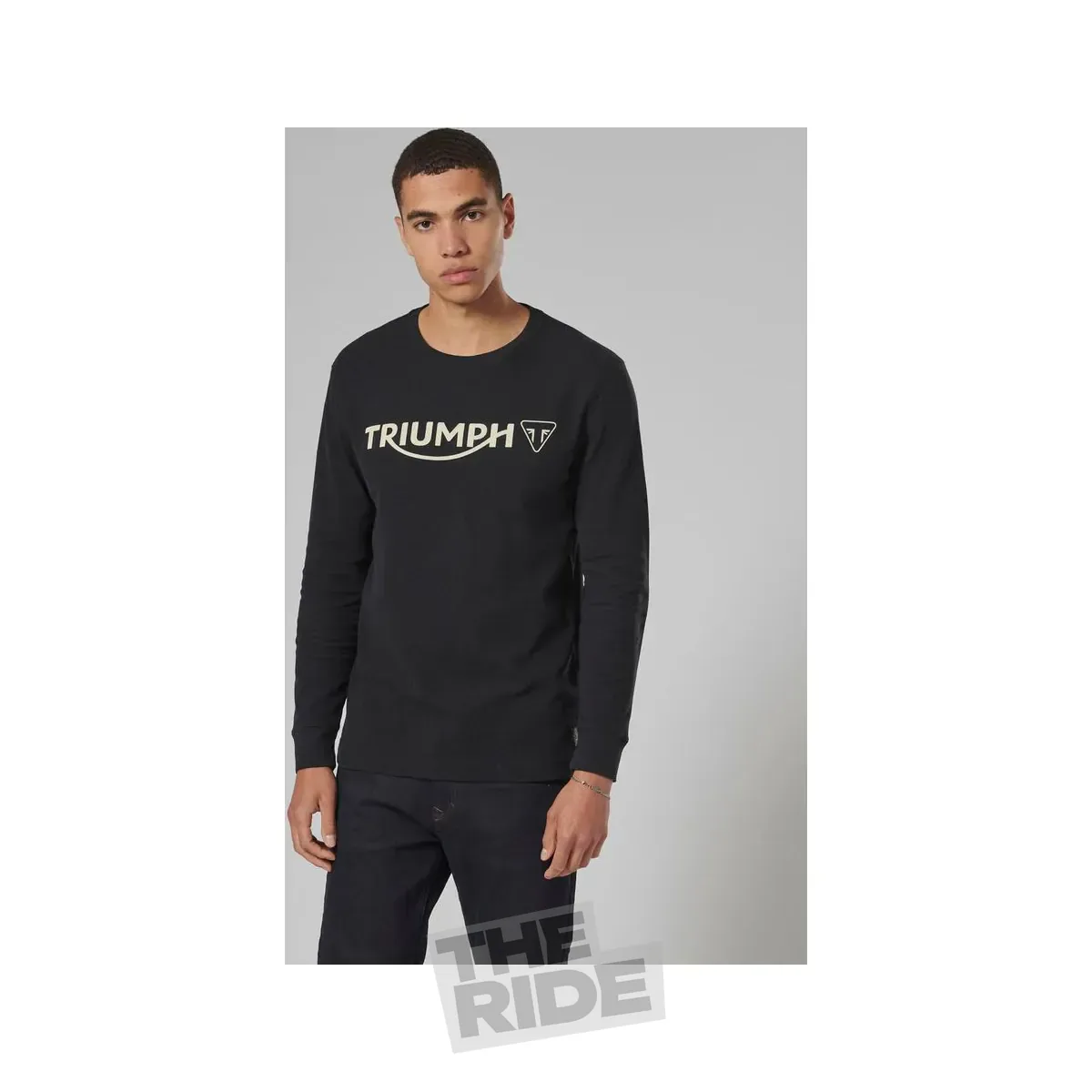 Tricou negru Bettmann cu mânecă lungă