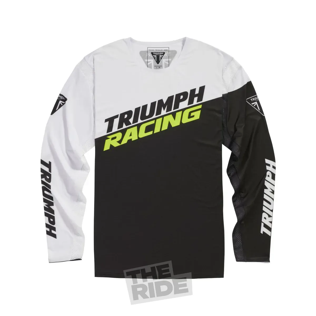 Triumph Racing Adventure Long Sleeve, White/Black