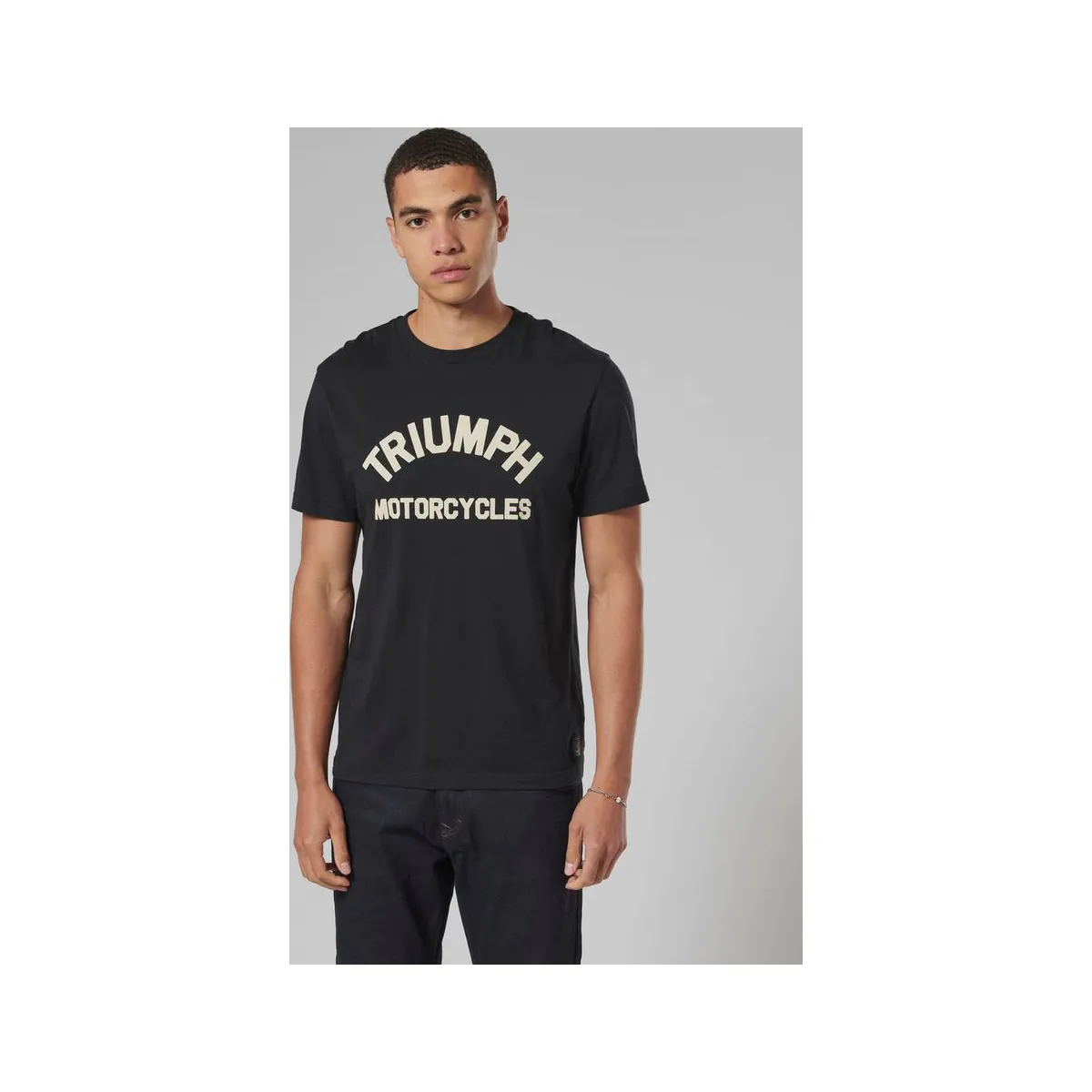 Футболка Triumph Burnham, чёрная Jet Black