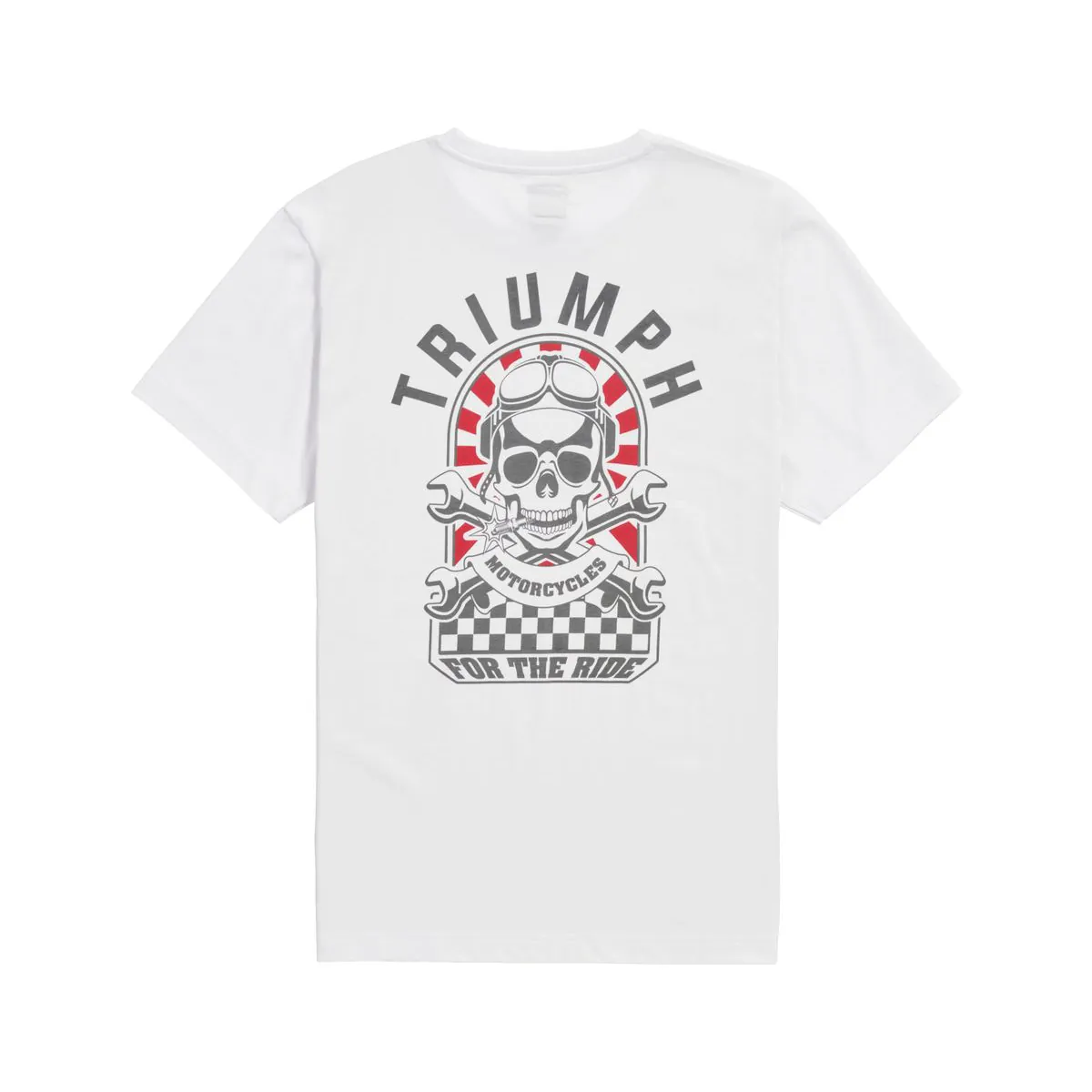 Tricou Triumph Moto, alb