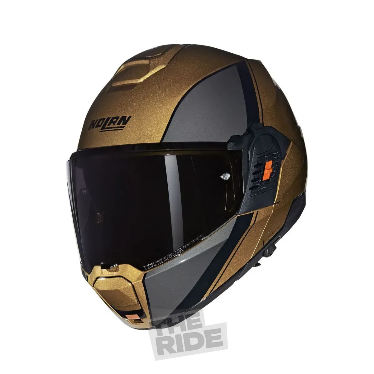 Cască Nolan N120-1 Verniciatura Speciale, grafică auriu-gri (342)