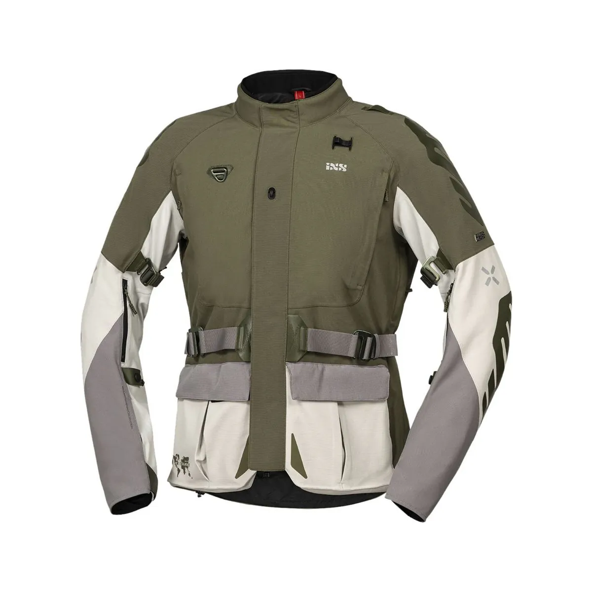 Jachetă moto iXS Venture-STX 1.0, gri deschis-oliv