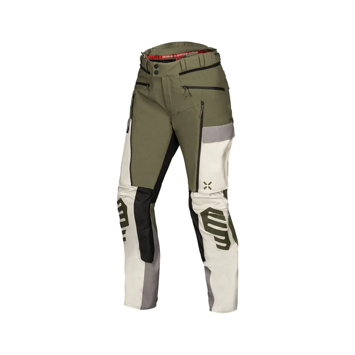 Pantaloni moto iXS Venture-STX 1.0, oliv-gri deschis