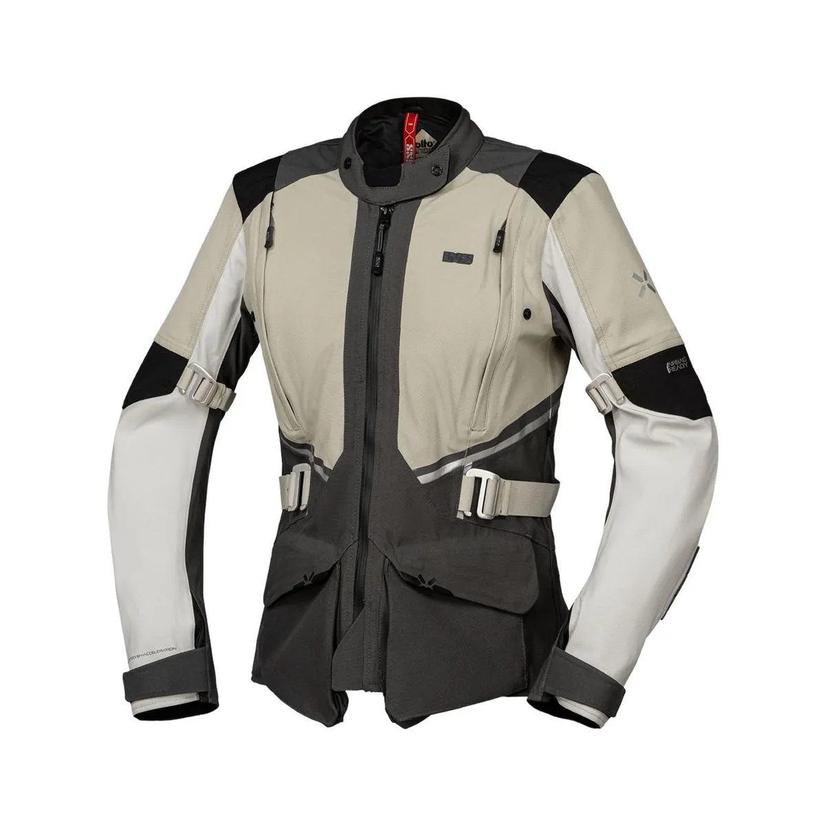 Jachetă moto damă iXS Tourster-STX 1.0, gri-bej