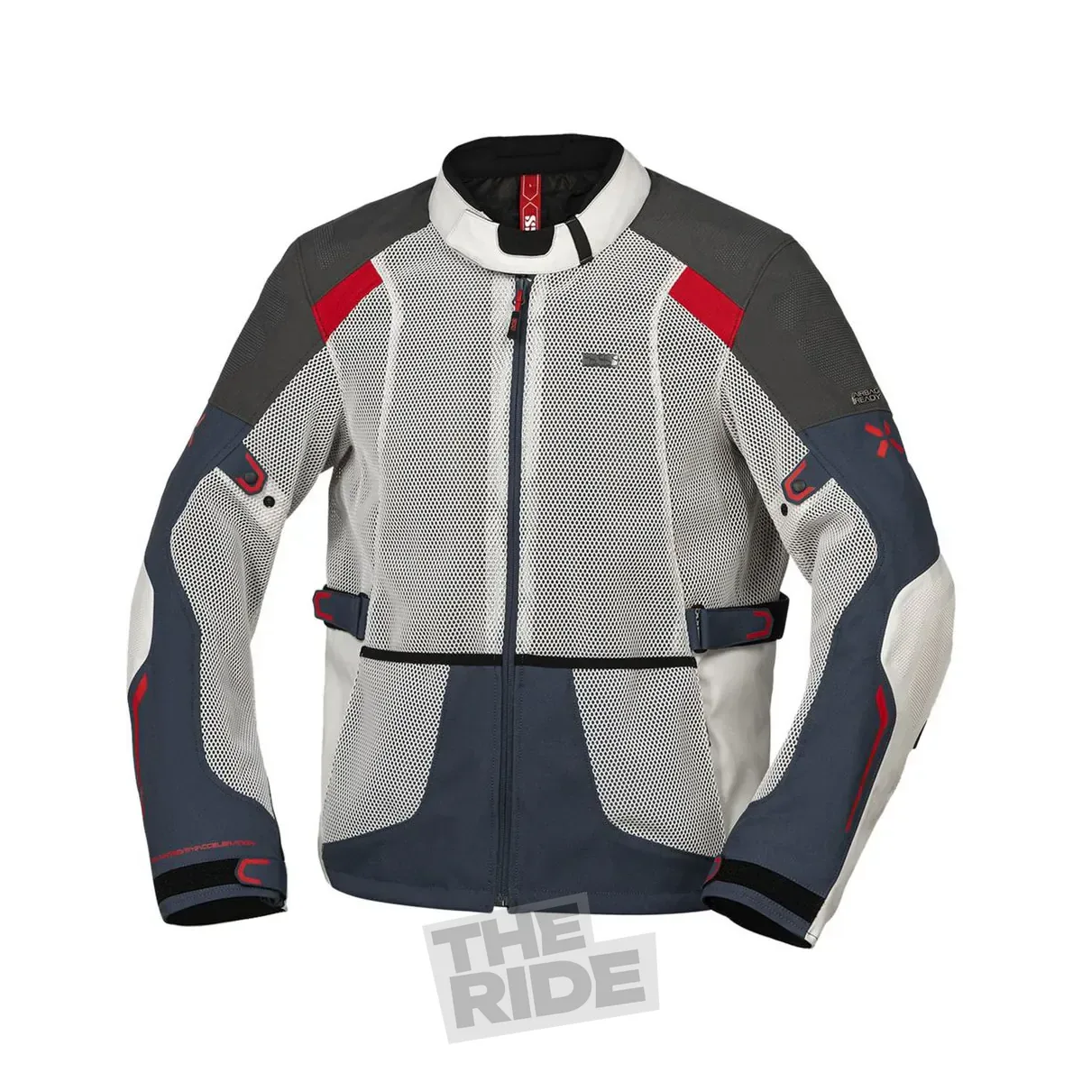 Jachetă iXS Tourster-BigAir 1.0, gri deschis-albastru-roșu