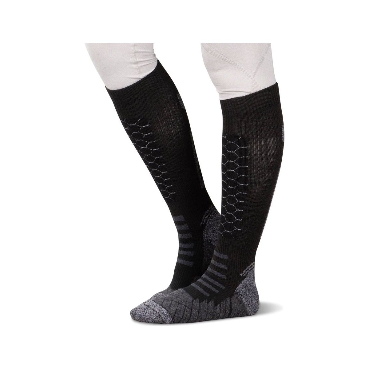 Носки iXS 365 длинные, чёрно-серые